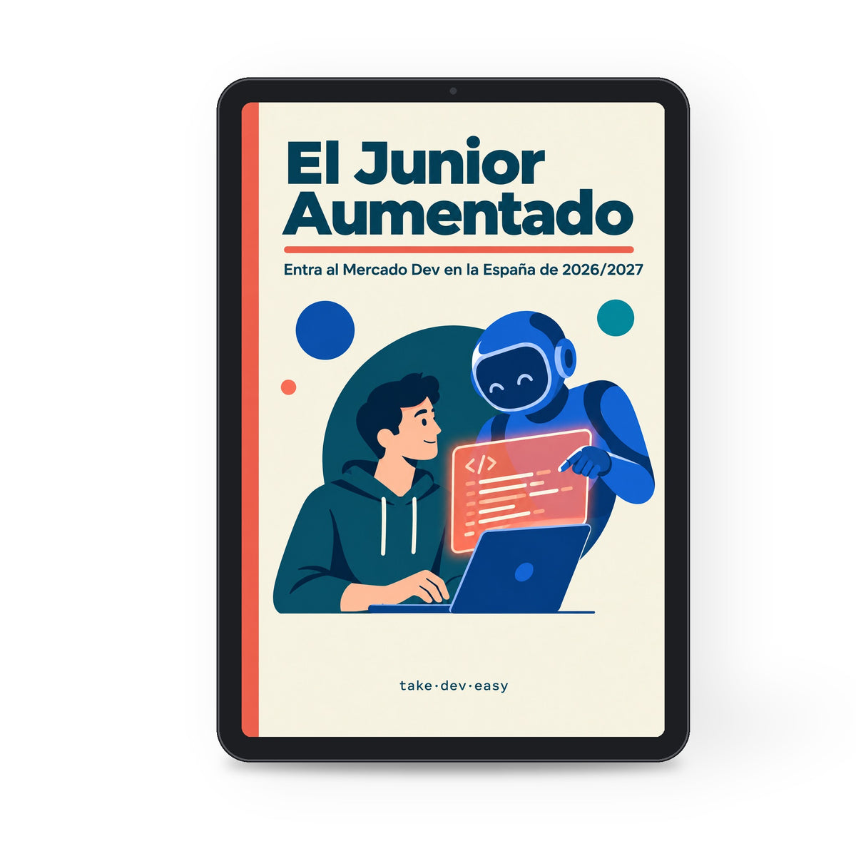 Ebook El Junior Aumentado en una tablet