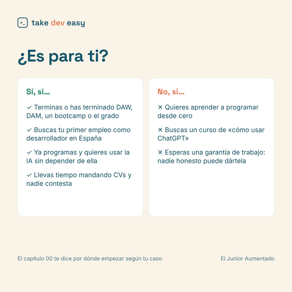 ¿Es para ti? Para quién es El Junior Aumentado y para quién no